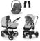 CYBEX Gold EOS Lux 2in1 Kinderwagen, Inkl. EOS LUX Adapter und CYBEX Gold Babyschale Cloud G i-Sizet, Inkl. Neugeboreneneinlage, Lava Grey
