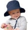 Zando Uv Sonnenhut Baby, Unisex Neugeborenen Mütze, Verstellbarem Bindebändern Cap, Sommerhüte UPF 50+ Für Baby Mädchen Jungen, Marineblau, 50