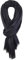 Bovari Schal Damen aus 100% gekämmter Bio-Baumwolle - handgewebt- leicht, atmungsaktiv, dünn - Sommerschal in XL-Größe 180x70 cm (schwarz/black)