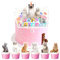 7 Stück Katze Tortendeko,Katzen Geburtstag Kuchen Deko,Katze Tiere Cupcake Topper,Katze Thema Cake Toppers für Kindergeburtstag Deko,Junge Mädchen Geburtstag,Haustier Party,Baby Show Dekoration
