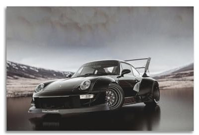 UNSGA Vintage-Sportwagen-Poster, RWB 993, Evo Supercar-Poster, dekoratives Gemälde, Leinwand, Wandposter und Kunstdruck, moderne Familienschlafzimmer-Dekoration, Poster, 50 x 75 cm