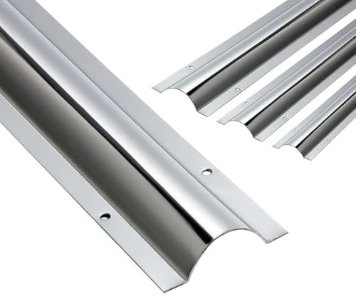 Outdoor Stainless Steel Curved Ground Trunking Cable Cover Decorative Open Wire Groove For Walls and Floors (No.9)