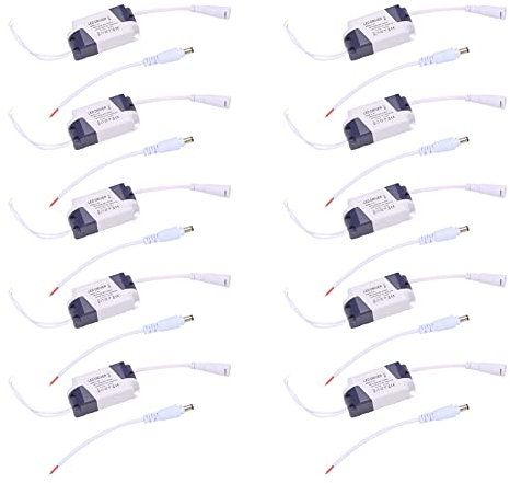 10X Transformador LED - Transformador Constante 4-7W LED Driver Fuente de Alimentación Transformador DC12-24V