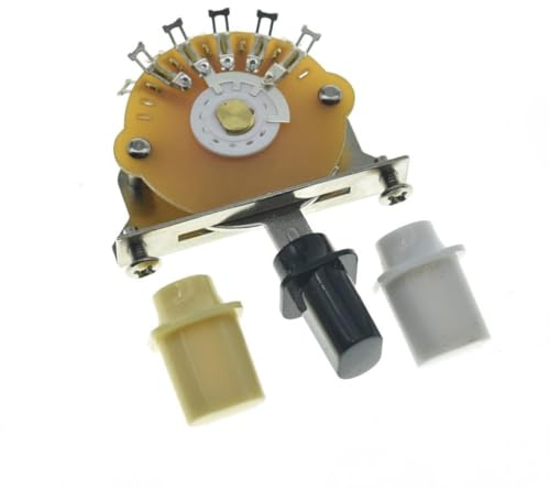 Dopro 4-Wege Guitar Blade Switch Pickup Selector Switch for ST/Tele/Electric Guitars 3 Top Hat Tips