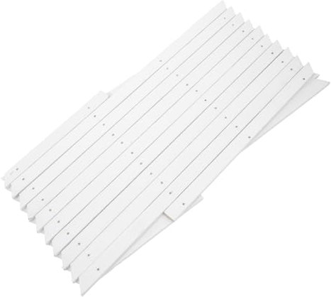 CIMAXIC Elegant White Wooden Garden Trellis Expandable Lattice Fence Panel for Climbing Plants Outdoor Indoor Use