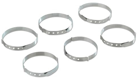 3 Pagen® Rouladenklammern zum Binden von Fleisch- & Kohlrouladen – Wiederverwendbare Rouladenringe erleichtern die Arbeit – spülmaschinenfest und 100% lebensmittelecht – 6er Set aus Edelstahl