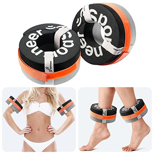 Sportneer Aquatic Cuffs mit Klettverschluss – Wassergymnastik Zubehör für Aquajogging, Wassersport, Aquafitness und Reha