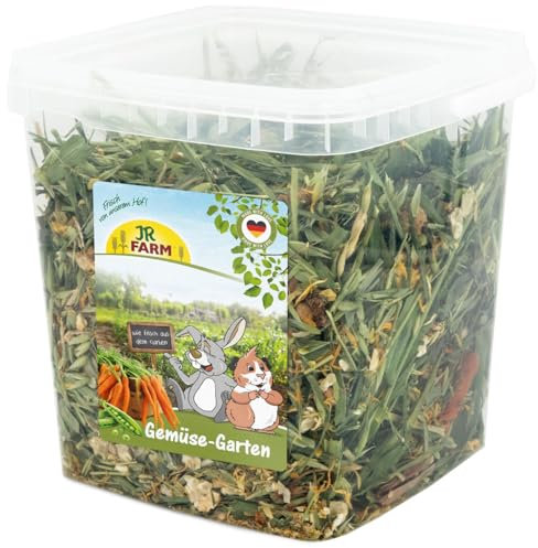 JR Farm Jardinière de légumes en Seau de 600 g (Herbes pour Lapins Nains et rongeurs, complément Alimentaire)