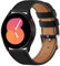 Amzpas Armband für Garmin Vivoactive 5/3 Armband Damen Herren,20mm Leder Sport Ersatzarmband für Garmin Vivomove 3/HR/Luxe/Style/Forerunner 245/645/55(Schwarz)