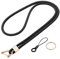 Vicloon Schlüsselband Lang, Nylon Lanyards mit karabiner, Schlüsselbänder Umhängebänder mit Drehbarem Metallclip Abnehmbare Neck Lanyard Langes Handgelenk Paracord(Schwarz)