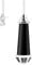 ALLisWE Bathroom Light Pull Cord Handle with 100CM Nylon Pull String Extension Light Switch Chrome Finish Black Porcelain Pull Cord End Blind Cord Handle for Bedroom Classic Toilet Light Fan Switch