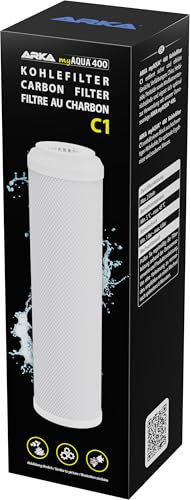 ARKA myAQUA 400 Kohlefilter C1 - Entfernt effektiv Gerüche, Verfärbungen, Chlor und weitere Verunreinigungen aus dem Wasser
