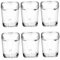 Gatuida 6 Vasos De Vidrio De 45 Ml con Fondo Cuadrado Grueso 6 Vasos Irrompibles Vasos De con Tapa Decantador De Vino Juego De Beber Copas De Vino para Llevar Tazas De Café