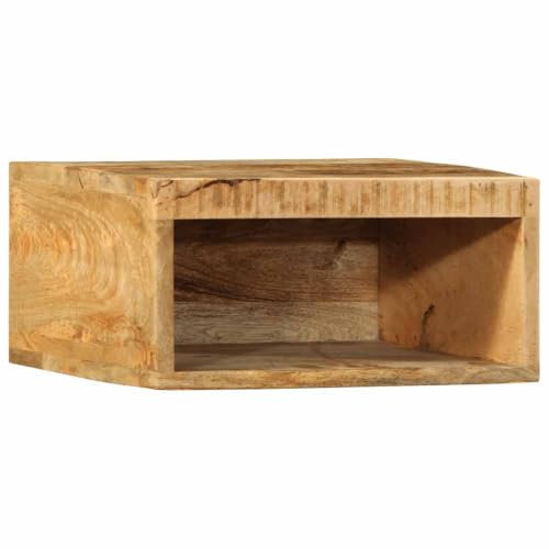 Eleganz TV-Wandschrank aus rauem Mangoholz 40x30x19 cm - Modernes Regalsystem für Wohnzimmer, langlebig & umweltfreundlich