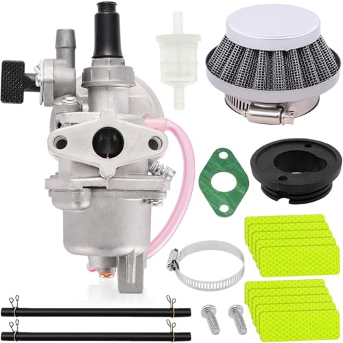 ZAMDOE Vergaser Ersatz für 2-Takt 43ccm 47ccm 49ccm 50ccm ATV Mini-Moto Quad Pocket Dirt Pit Bike Roller Geländewagen Gokart Moped Motocross für G-Scooter X1 X2 X6 X8