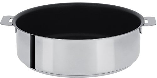 Cristel - S28QE- Sauteuse inox 28cm sans poignée amovible - Anti-adhérent Exceliss+ Collection Mutine