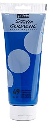 Pébéo Peinture Gouache 1 Tube de 220 ml Cyan 270-049