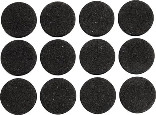 Vorel 74820 28 mm – selbstklebend rutschfest Ohrpolster oder/Schwarz/12pcs