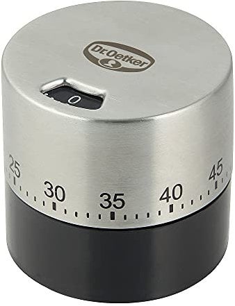 Dr.Oetker Minuteur de Cuisine Profi 6,5 cm Argenté Acier Inoxydable 6,5 x 5 x 5 cm