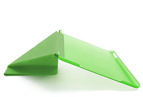 Energmix Hardcase mit Standfunktion Cover Hülle für iPad Air Backcover klappbar Triangle Dreieck Grün