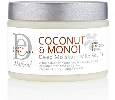 Design Essentials Deep Moisture Milk Souffle, Coconut & Monoi Collection, 12 Ounce