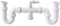 Jimten s-30 - Sifon curvo doble extensible s30 orientable 1.1/2