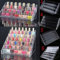 Rangement pour vernis à ongles, organiseur de vernis à ongles, étagère à vernis à ongles, présentoir de maquillage, support en acrylique transparent, support d'organisateur, carton kraft et sac à