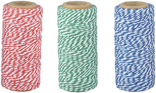 Esschert Design Bindfaden, 4,8 x 4,8 x 10,8 cm, farbig Sortiert, rot/grün/blau