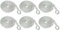 Savage Island 6 Pack 8mm 2.5m Fender Line Rope Tie Boat Yacht Canal Barge - Spliced Loop At One End (White)