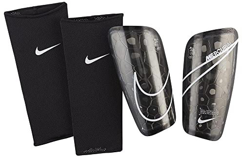 Nike Unisex – Erwachsene Mercurial Lite Schienbeinschoner, Black/White, L