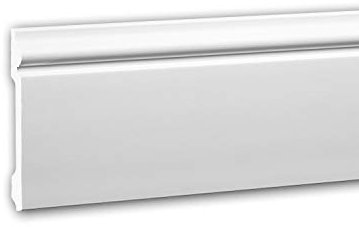 PRO[f]home® - Plinthe 653108 Moulure décorative style Néo-Classicisme blanc 2 m Profhome