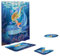 Xmiral Duschvorh鋘ge Badezimmerteppich U-Pad 黚er WC-Sitzkissen 4 St點k Satz Ozean Tier Serie Badezimmer rutschfeste Zubeh鰎(G)