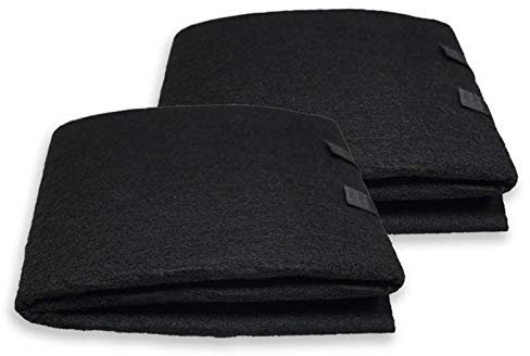 PUREBURG Carbon Filter,Cut-to-Fit Carbon Pad 16 x 48 inches for Charcoal Sheet fits Range Hoods Furnace Filters, Air Purifier,Food cycler filter. Kitchen Compost Bins,Removes Odor VOC, 2-Pack