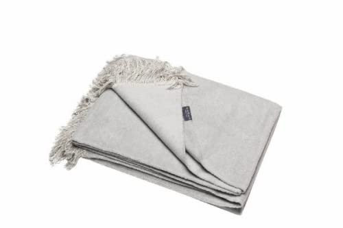 Fussenegger Uni-Designer Kuscheldecken - mit Fransen 150 x 200 cm Filz