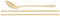 VIFER 1 juego de palillos y cucharas de acero inoxidable con cuchara de color dorado/rosa Juego de vajilla estilo coreano(dorado)