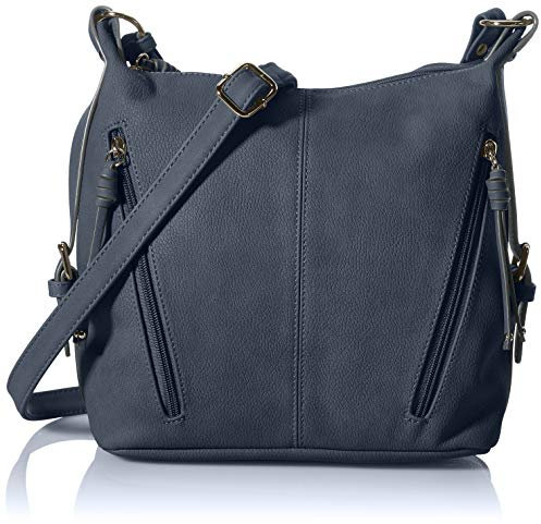 TOM TAILOR Caia Damen Hobo Bag Schultertasche Mittelgroß Blau