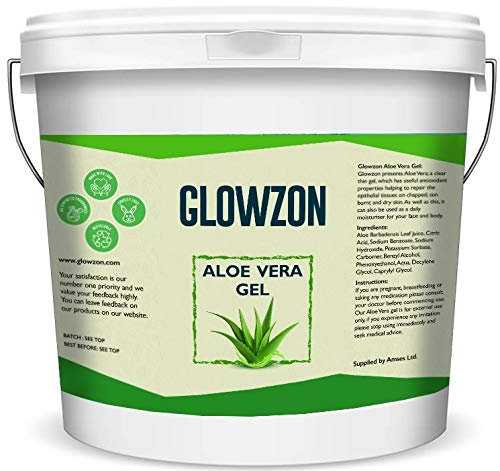 Aloe Vera Gel – 99% rein – 500 g – für Haut und Haar – von Glowzon