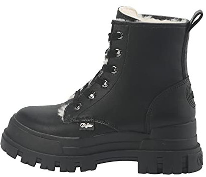 Buffalo Damen Klassische Stiefeletten ASPHA RLD, Damen Stiefeletten,übergangsschuhe,Women's,Woman,Lady,Ladies,Schwarz (Black),39 EU / 6 UK