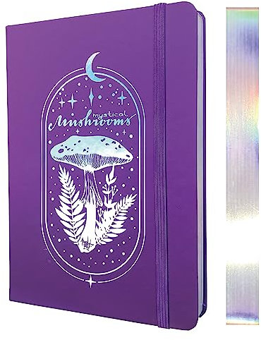 BUKE A5 Dotted Journal Notebook 180gsm Bamboo Paper, Fine Faux PU leather Hardcover, 160 Dot Grid Pages, Size 5.7 * 8.2 inch Drawing BUJO (BKPU-10)