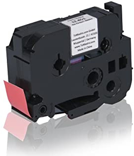 Inkadoo Kompatibel Farbband für Brother TZE451 P-Touch schwarz auf rot Laminat 24mm x 8m
