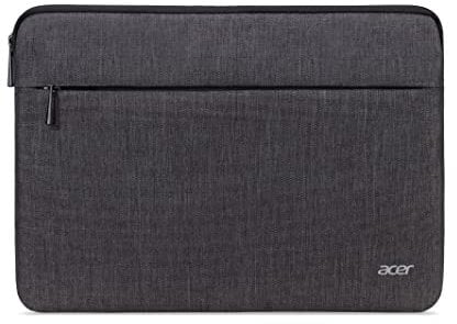 Acer Laptophülle - Laptoptasche 15.6 zoll, Notebook, Tablet, Laptop Tasche, wasserabweisendes Außenmaterial, Schutz vor Schmutz, Stoßschäden, Fronttasche, hellgrau, GP.BAG11.02Y