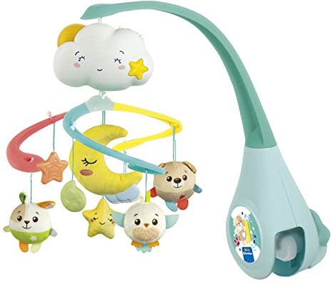 Clementoni - 17710 - Sweet Cloud Cot Mobile - Crib Toy & Sound Machine, Crib Mobile, Toddler Toy, Early Years Toys, Infant Toys, New Born Toys Gift