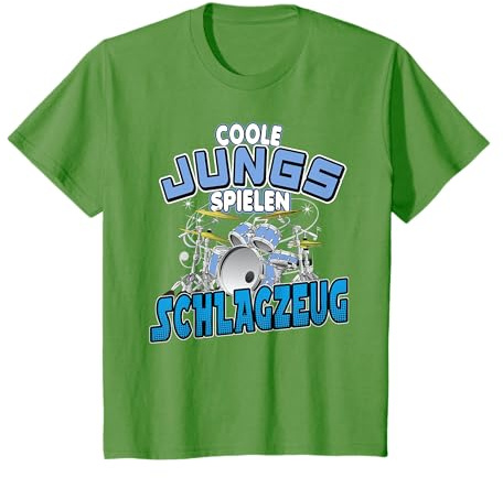 coole Jungs spielen Schlagzeug Drummer Schlagzeuger T-Shirt