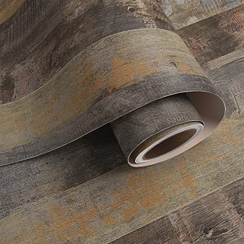 VaryPaper Tapete Holzoptik Vintage Klebefolie Möbel Holzoptik 40cmx800cm Holzfolie Selbstklebend für Möbel Wandverkleidung Selbstklebend Dekofolie Möbelfolie für Tische Folie Arbeitsplatte Küche Tür
