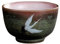 HonHeam Japanese Ceramic Teacup, Crane Pattern Porcelain Handmade Teacup, Chinese Kung Fu Single Cup , Kiln Changed RetroTea Set (B)
