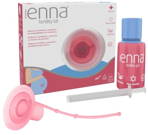 Enna - Kit per la Fertilità - Gel e Cap - Dispositivo per Favorire il Concepimento in Modo Naturale, Con Gel per Migliorare le Condizioni Intrauterine