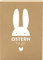 Ostern to go: Geschenkebox zum Fest | Set aus hochwertigem Deko-Osterhasen aus Holz, Osterkarte und Osterkerze