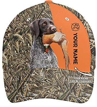 799 Herren Damen Baseballkappe Baseball Cap Leicht Abwaschbar Leicht Visier Hut Für Sport Draussen Deutscher Drahthaar-Hund, Fasan-Jagd, Jagd-Geschenke