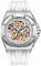 RORIOS Montre Unisexe Sport Montre Automatique Mécanique Montre de Poignet Mode Lumineuse Montre Homme Étanche Squelette Regarder avec Bracelet en Silicone