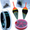 trifyd® Fishing – Komplettes Set zur Montage von Angelschnur für Forellen mit Kappe: Nylon, Schwimmer, Blei, Agraphen, Haken montiert (5 Stück, Forelle)